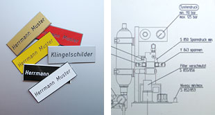 Aluminium-Schilder